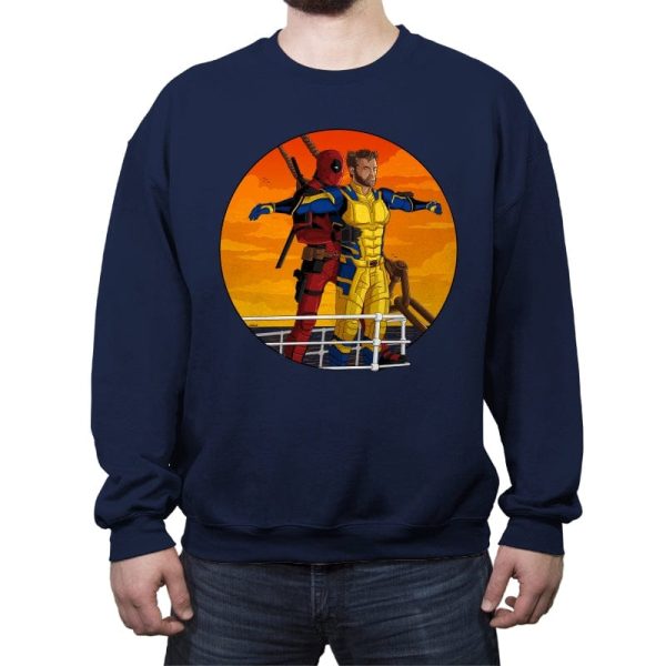 Brotanic  - Crew Neck Sweatshirt Crew Neck Sweatshirt RIPT Apparel Small / Navy