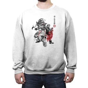 Brotherhood Sumi-e - Crew Neck Sweatshirt Crew Neck Sweatshirt RIPT Apparel