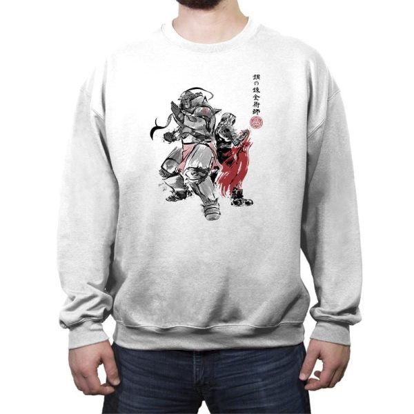 Brotherhood Sumi-E - Sumi Ink Wars - Crew Neck Sweatshirt Crew Neck Sweatshirt RIPT Apparel