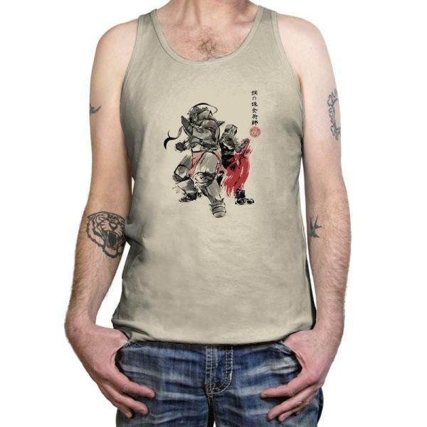 Brotherhood Sumi-E - Sumi Ink Wars - Tanktop Tanktop RIPT Apparel X-Small / Oatmeal Triblend
