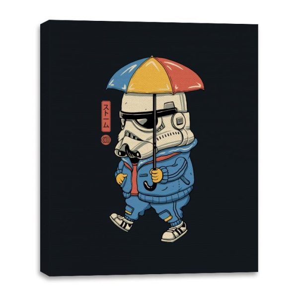 Bucket Head! - Canvas Wraps Canvas Wraps RIPT Apparel 16x20 / Black