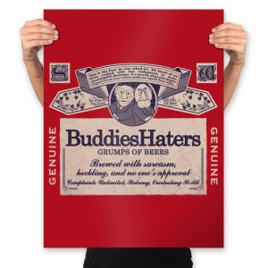 Buddies Haters - Prints Posters RIPT Apparel 18x24 / Red