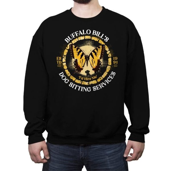Buffalo Bills Services - Crew Neck Sweatshirt Crew Neck Sweatshirt RIPT Apparel Small / Black