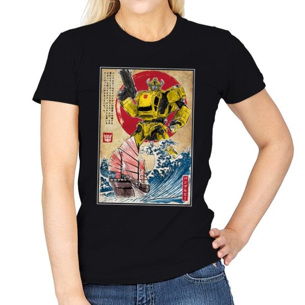 Bumblebee in Japan - Womens T-Shirts RIPT Apparel Small / Black