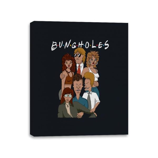 Bungholes - Canvas Wraps Canvas Wraps RIPT Apparel 11x14 / Black
