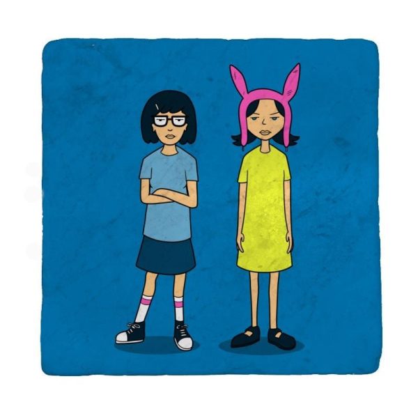 Burger Sisters Exclusive - Coasters Coasters RIPT Apparel 1 Coaster / Turquoise