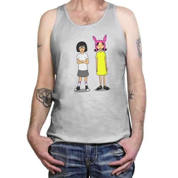 Burger Sisters Exclusive - Tanktop Tanktop RIPT Apparel X-Small / Silver
