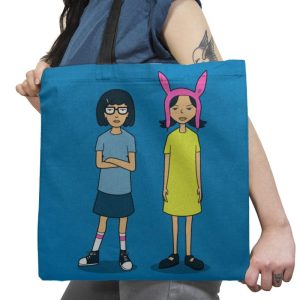 Burger Sisters Exclusive - Tote Bag Tote Bag RIPT Apparel 18x18 / Turquoise
