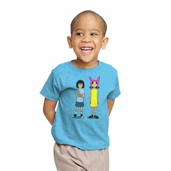 Burger Sisters Exclusive - Youth T-Shirts RIPT Apparel X-small / Sky