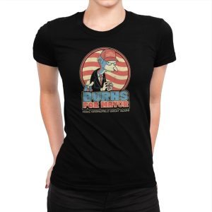 Burns for Mayor Exclusive - Womens Premium T-Shirts RIPT Apparel Small / Indigo