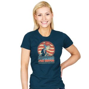 Burns for Mayor - Womens T-Shirts RIPT Apparel