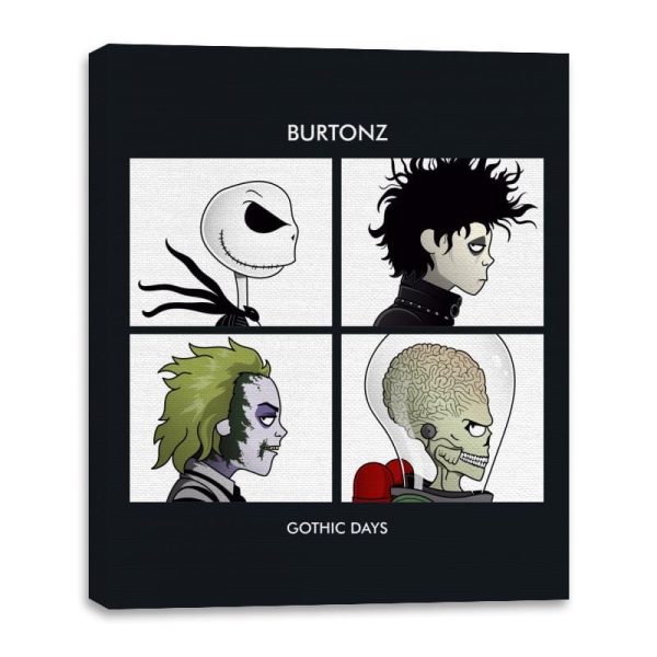 Burtonz - Canvas Wraps Canvas Wraps RIPT Apparel 16x20 / Black