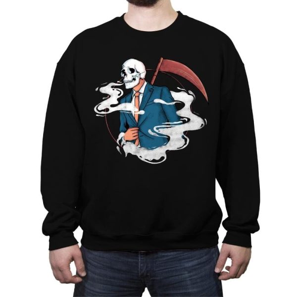 Business Man  - Crew Neck Sweatshirt Crew Neck Sweatshirt RIPT Apparel Small / Black