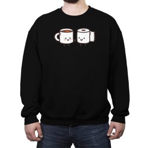 But First Coffee - Crew Neck Sweatshirt Crew Neck Sweatshirt RIPT Apparel Small / Black