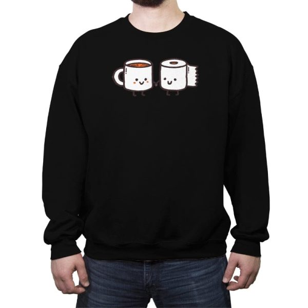 But First Coffee - Crew Neck Sweatshirt Crew Neck Sweatshirt RIPT Apparel Small / Black