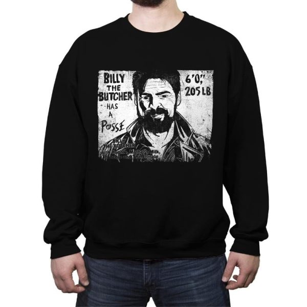 Butcher's Posse - Crew Neck Sweatshirt Crew Neck Sweatshirt RIPT Apparel Small / Black