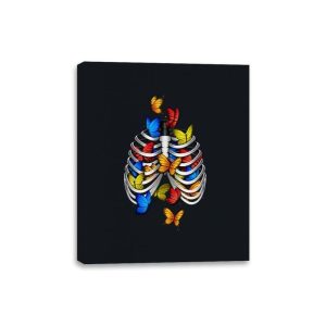 Butterflies In My Stomach - Canvas Wraps Canvas Wraps RIPT Apparel 8x10 / Black