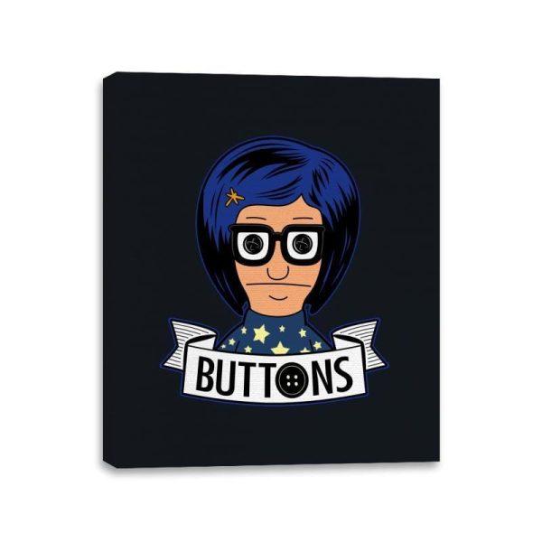 Buttons - Canvas Wraps Canvas Wraps RIPT Apparel 11x14 / Black