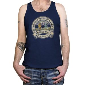 Buzzed and Lit Lager - Tanktop Tanktop RIPT Apparel X-Small / Navy