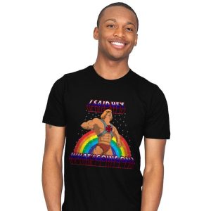 By the power of HEY - Mens T-Shirts RIPT Apparel Small / Black