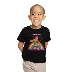 By the power of HEY - Youth T-Shirts RIPT Apparel X-small / Black