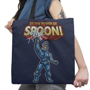 By The Power of Spoon! Exclusive - 90s Kid - Tote Bag Tote Bag Gooten 18x18 / Navy