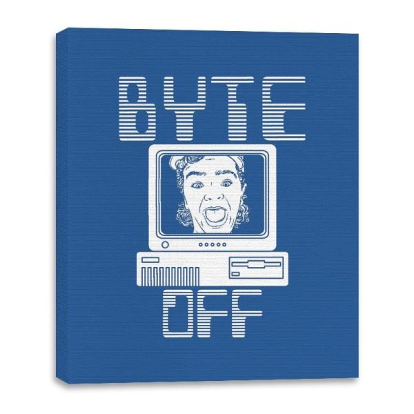 Byte Off - Canvas Wraps Canvas Wraps RIPT Apparel 16x20 / Royal
