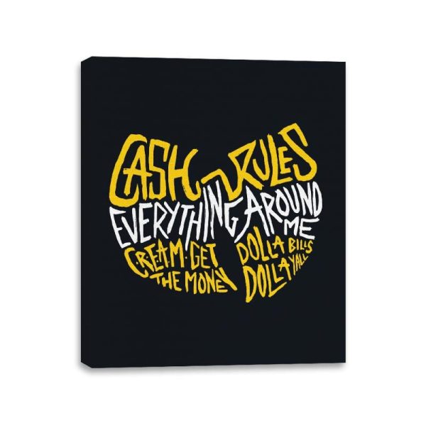C.R.E.A.M. - Canvas Wraps Canvas Wraps RIPT Apparel 11x14 / Black