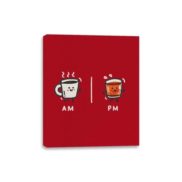 Cafe Con Ron - Canvas Wraps Canvas Wraps RIPT Apparel 8x10 / Red