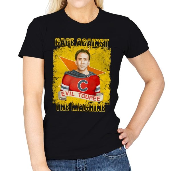 Cage Against The Machine - Womens T-Shirts RIPT Apparel Small / Black