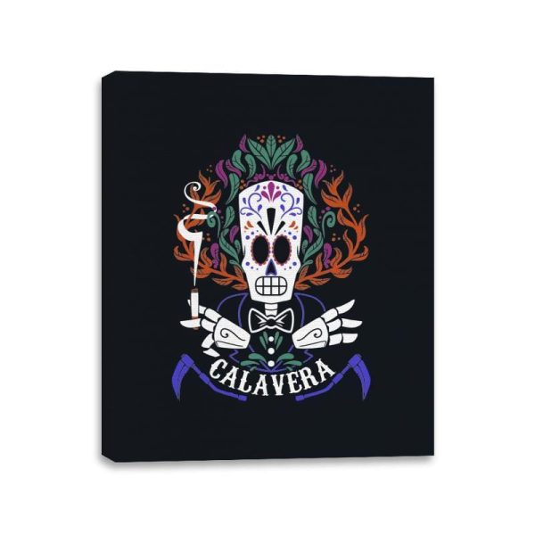 Calavera - Canvas Wraps Canvas Wraps RIPT Apparel 11x14 / Black