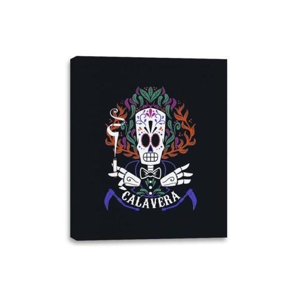 Calavera - Canvas Wraps Canvas Wraps RIPT Apparel 8x10 / Black