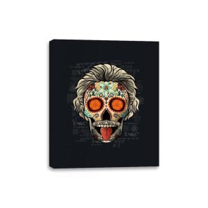 Calavera Einstein - Canvas Wraps Canvas Wraps RIPT Apparel 8x10 / Black