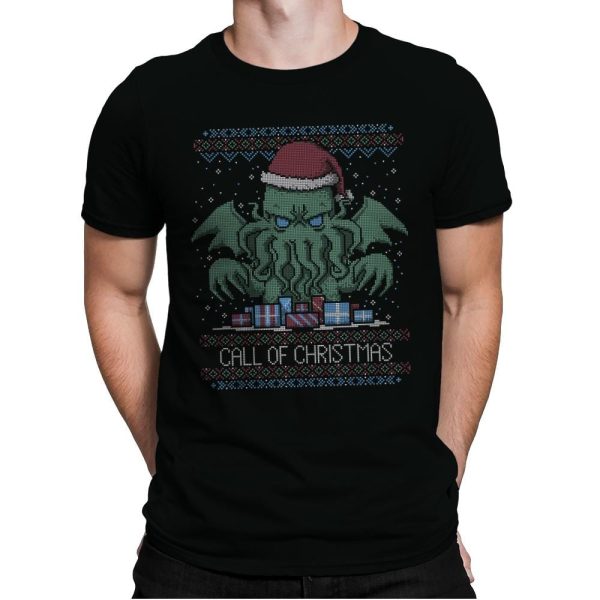 Call Of Christmas - Ugly Holiday - Mens Premium T-Shirts RIPT Apparel Small / Black