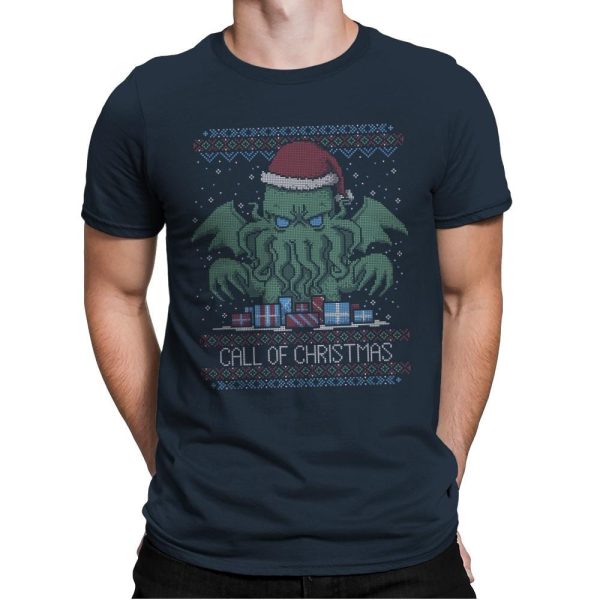 Call Of Christmas - Ugly Holiday - Mens Premium T-Shirts RIPT Apparel Small / Indigo