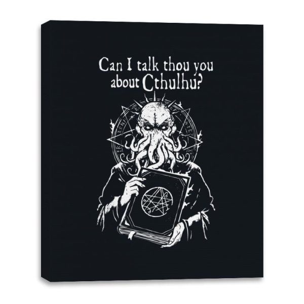 Call Of Cthulhu - Canvas Wraps Canvas Wraps RIPT Apparel 16x20 / Black
