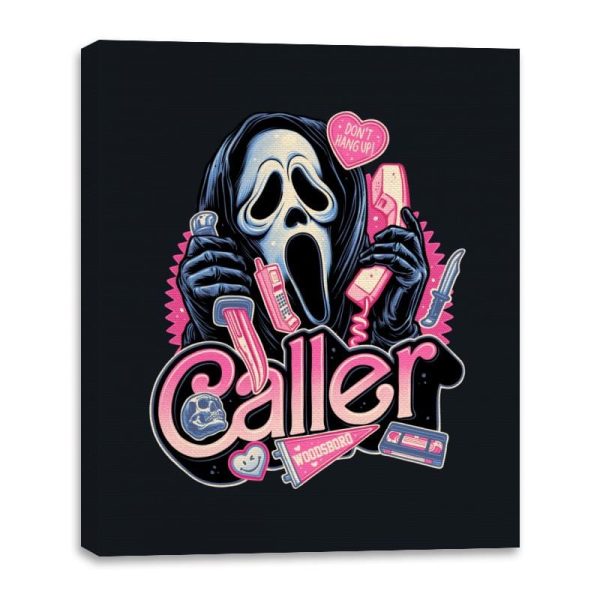 Caller Love - Canvas Wraps Canvas Wraps RIPT Apparel 16x20 / Black