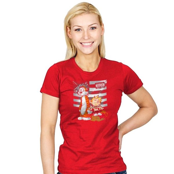 Calvonia Exclusive - Womens T-Shirts RIPT Apparel Small / Red