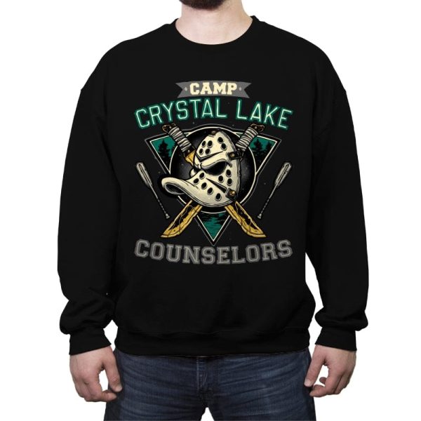 Camp Counselors - Crew Neck Sweatshirt Crew Neck Sweatshirt RIPT Apparel Small / Black