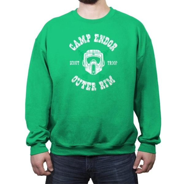 Camp Endor Reprint - Crew Neck Sweatshirt Crew Neck Sweatshirt RIPT Apparel Small / Irish Green
