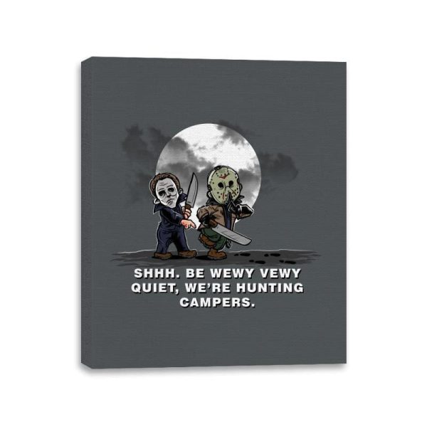 Camper Hunters - Canvas Wraps Canvas Wraps RIPT Apparel 11x14 / Charcoal