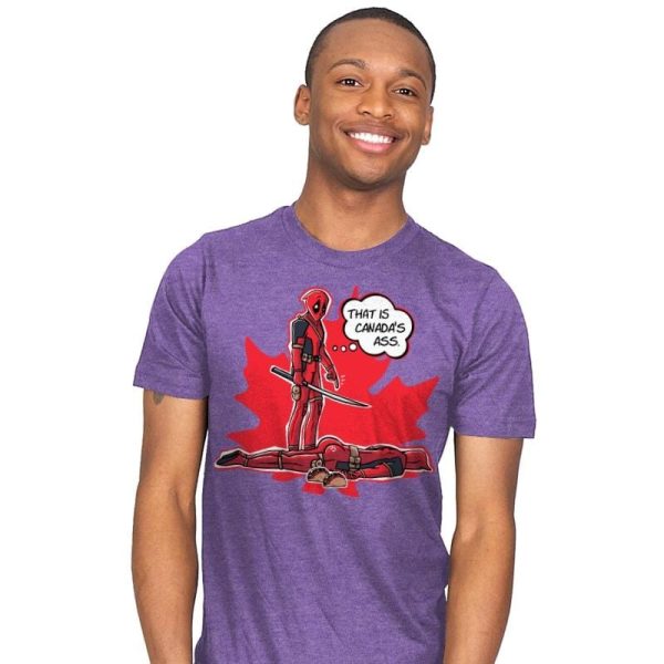 Canada's Ass - Mens T-Shirts RIPT Apparel 4x-large / Purple