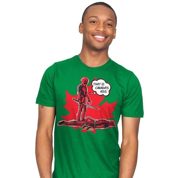 Canada's Ass - Mens T-Shirts RIPT Apparel Small / Kelly
