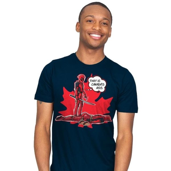 Canada's Ass - Mens T-Shirts RIPT Apparel Small / Navy