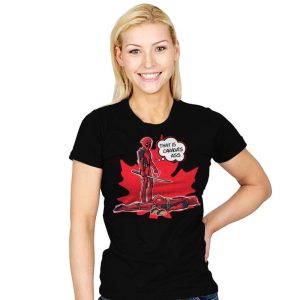 Canada's Ass - Womens T-Shirts RIPT Apparel