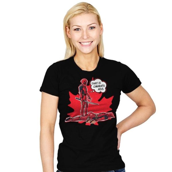 Canada's Ass - Womens T-Shirts RIPT Apparel