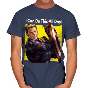 Cap Can Do It! - Mens T-Shirts RIPT Apparel Small / Navy