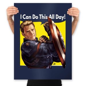 Cap Can Do It! - Prints Posters RIPT Apparel 18x24 / Navy