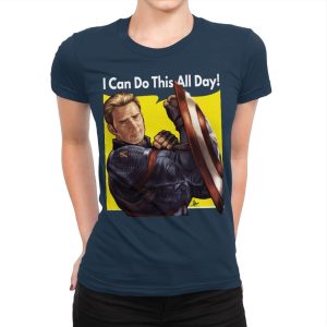 Cap Can Do It! - Womens Premium T-Shirts RIPT Apparel Small / Midnight Navy