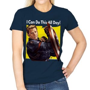 Cap Can Do It! - Womens T-Shirts RIPT Apparel Small / Navy